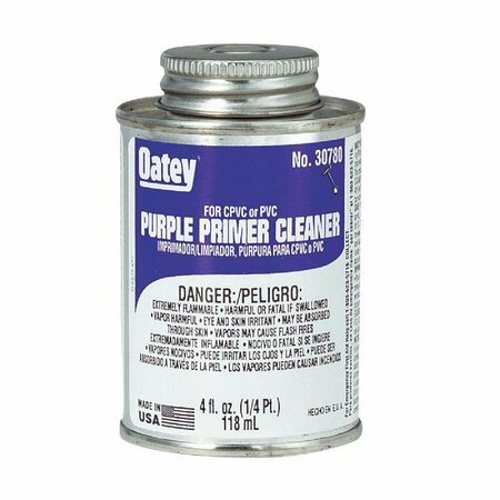 OATEY 4 Oz. Purple Pipe and Fitting Primer/Cleaner for PVC/CPVC 30780